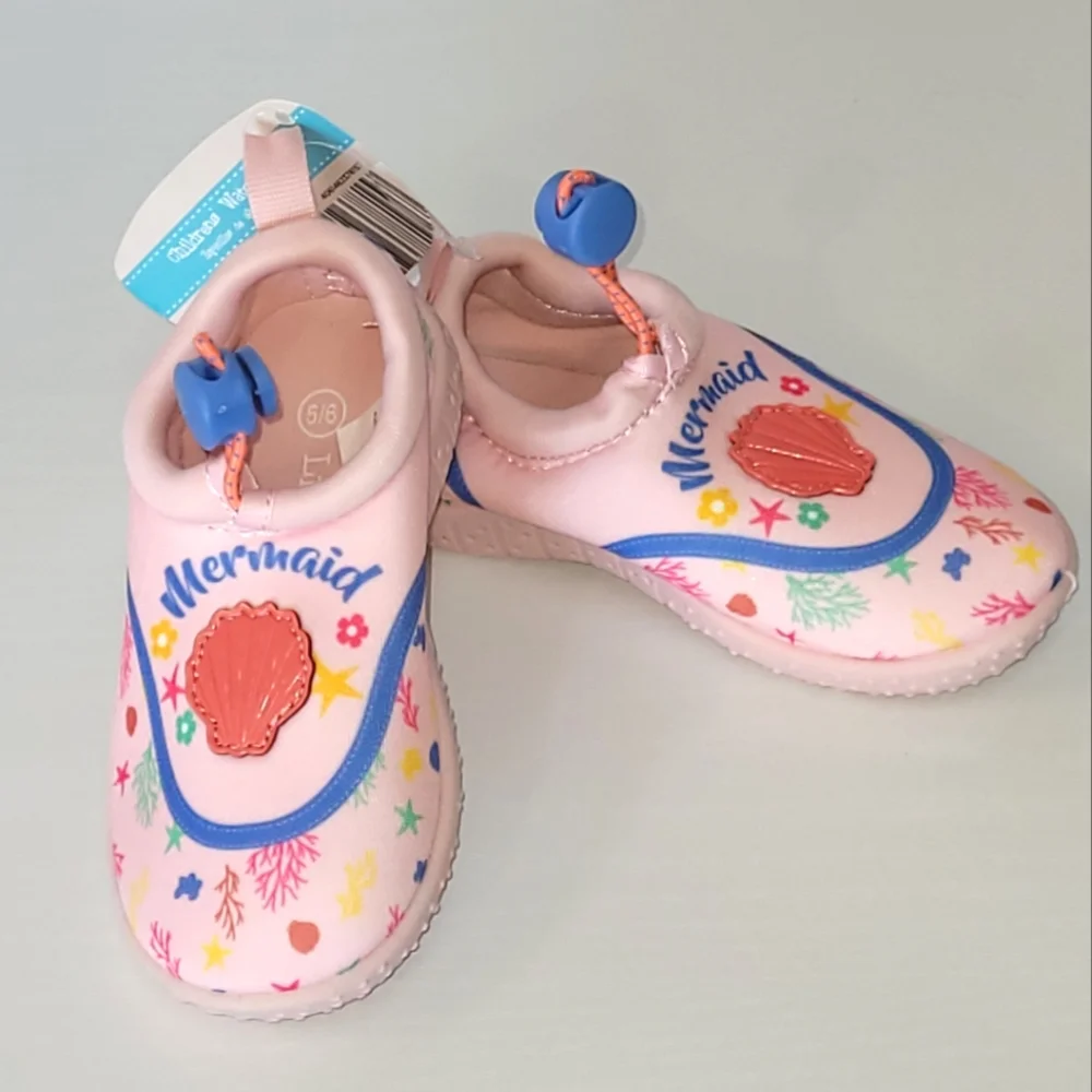 Water Shoes for Toddlers - Pink Mermaid Design